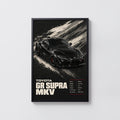 Vintage Toyota GR Supra MkV Print, Car Wall Art