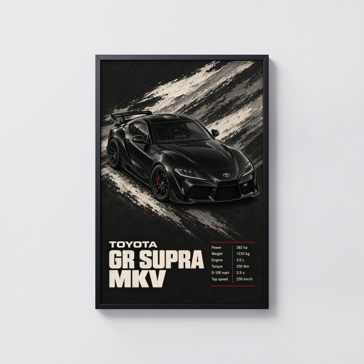 Vintage Toyota GR Supra MkV Print, Car Wall Art