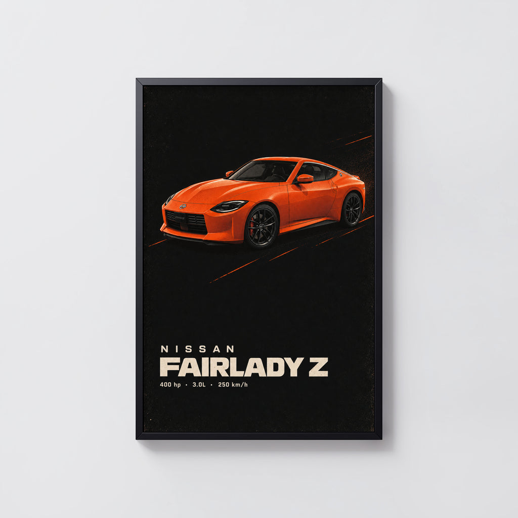 Vintage Nissan Fairlady Z Print, Car Wall Art