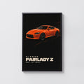 Vintage Nissan Fairlady Z Print, Car Wall Art