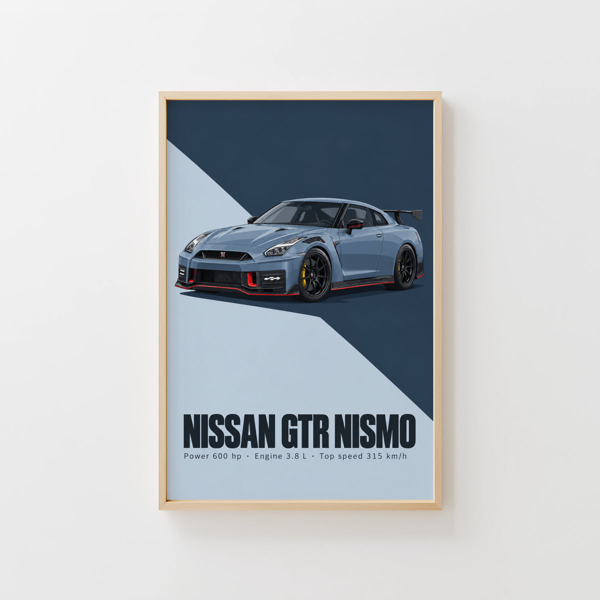Vintage Nissan GTR Nismo Print, JDM Car Wall Art