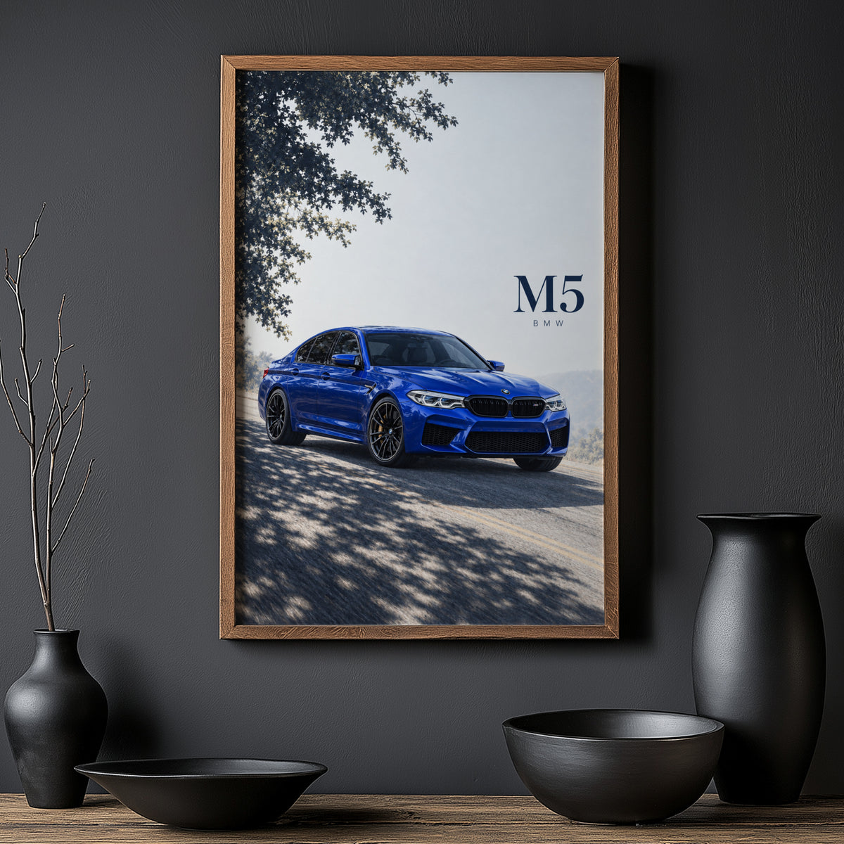 Vintage BMW M5 Print, Car Wall Art