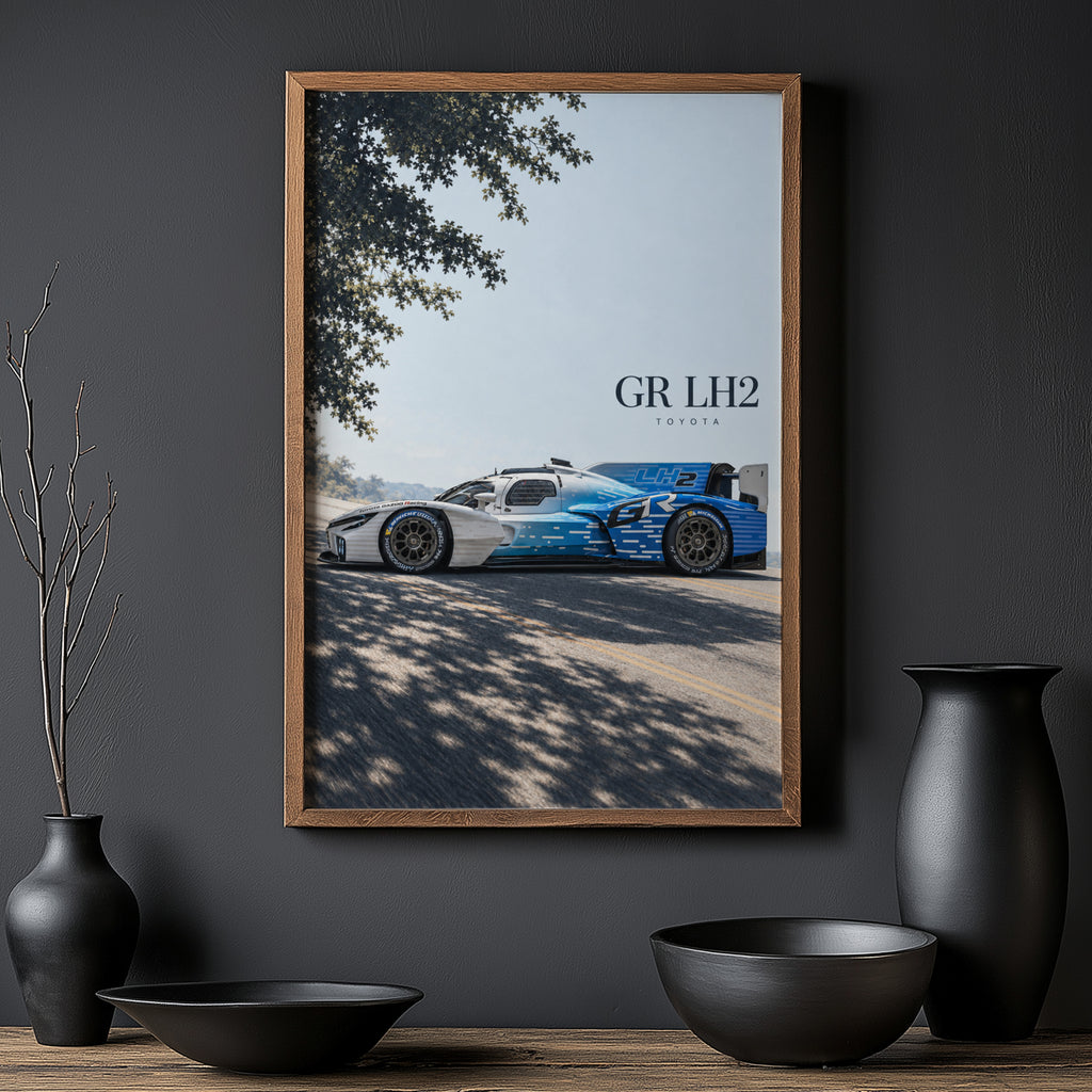 Vintage Toyota Racing Car Print, Le Mans Wall Art