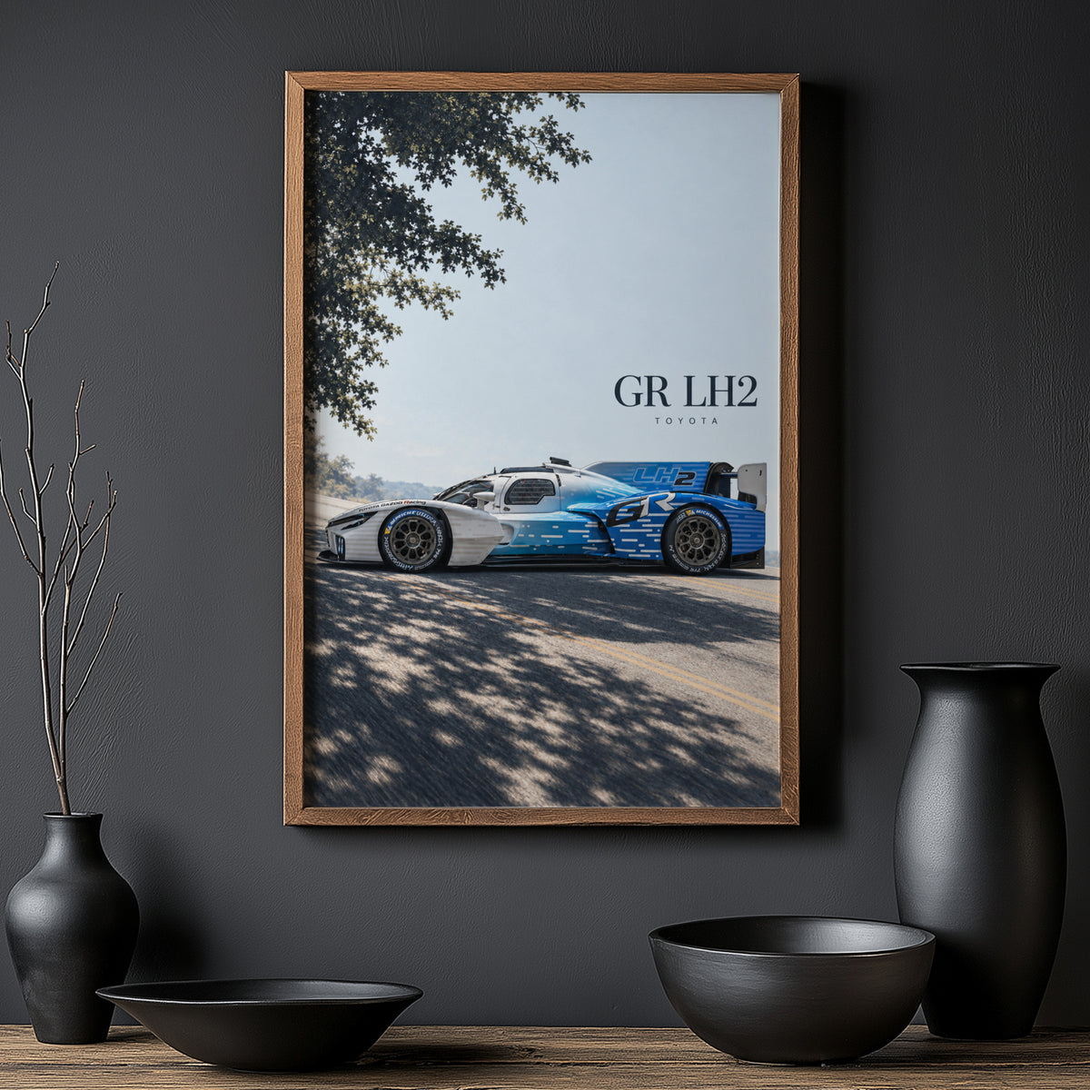 Vintage Toyota Racing Car Print, Le Mans Wall Art