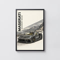 Vintage Maserati MC20 Print, Supercar Wall Art