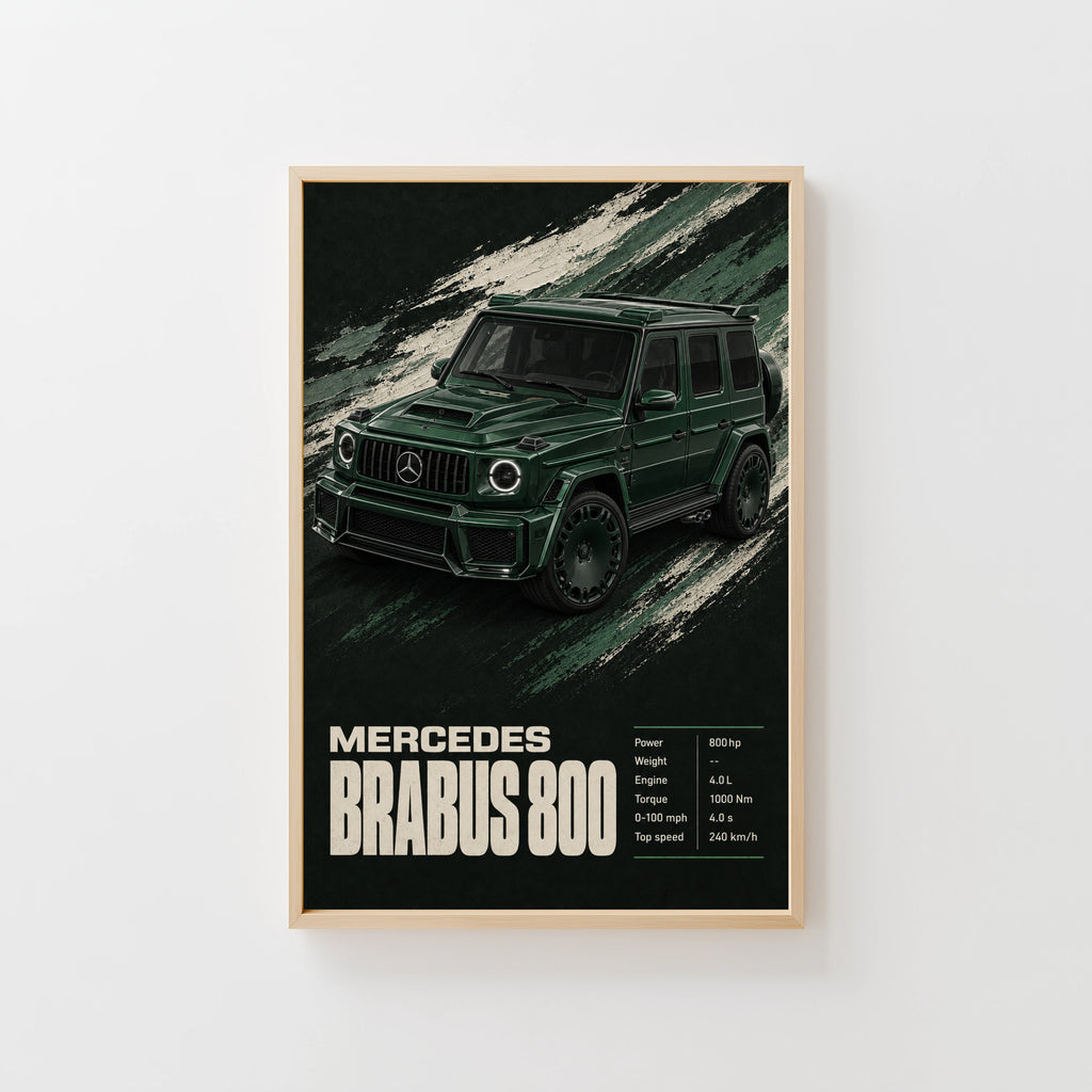 Vintage Mercedes Brabus 800 G Wagon Print
