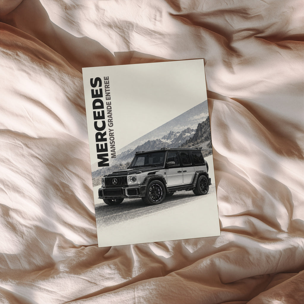 Vintage Mercedes G Wagon Print, Car Wall Art