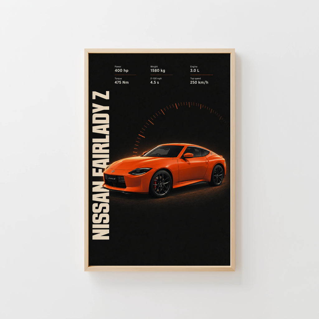 Vintage Nissan Fairlady Z Print, Car Wall Art