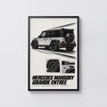 Vintage Mercedes Mansory Print, Car Wall Art