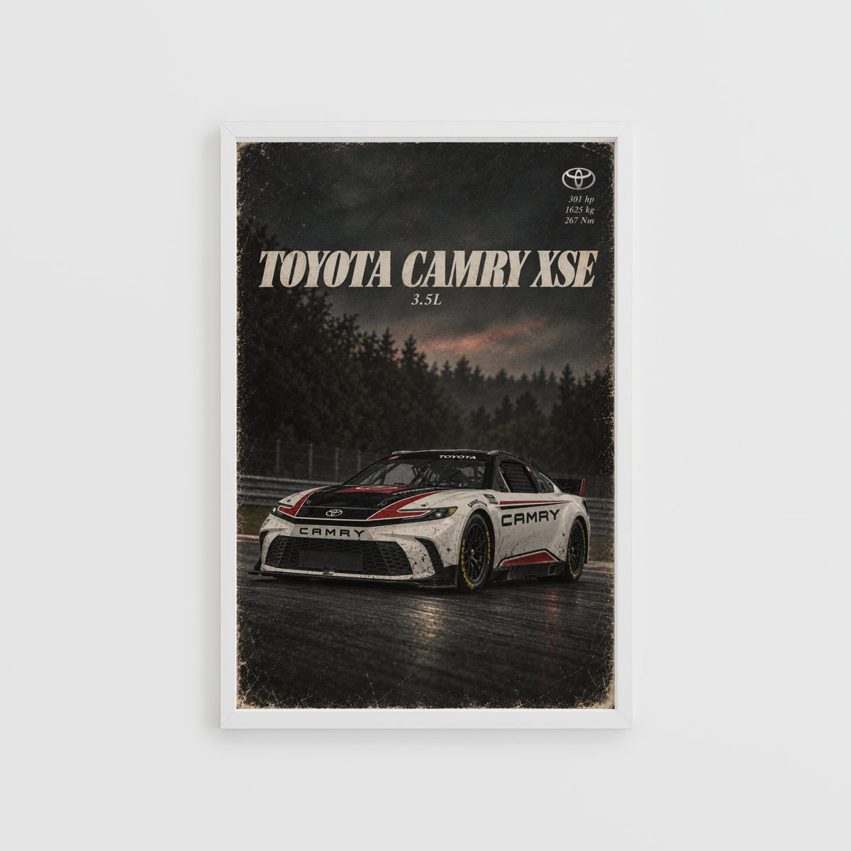 Vintage Toyota Camry XSE Racing Car Print