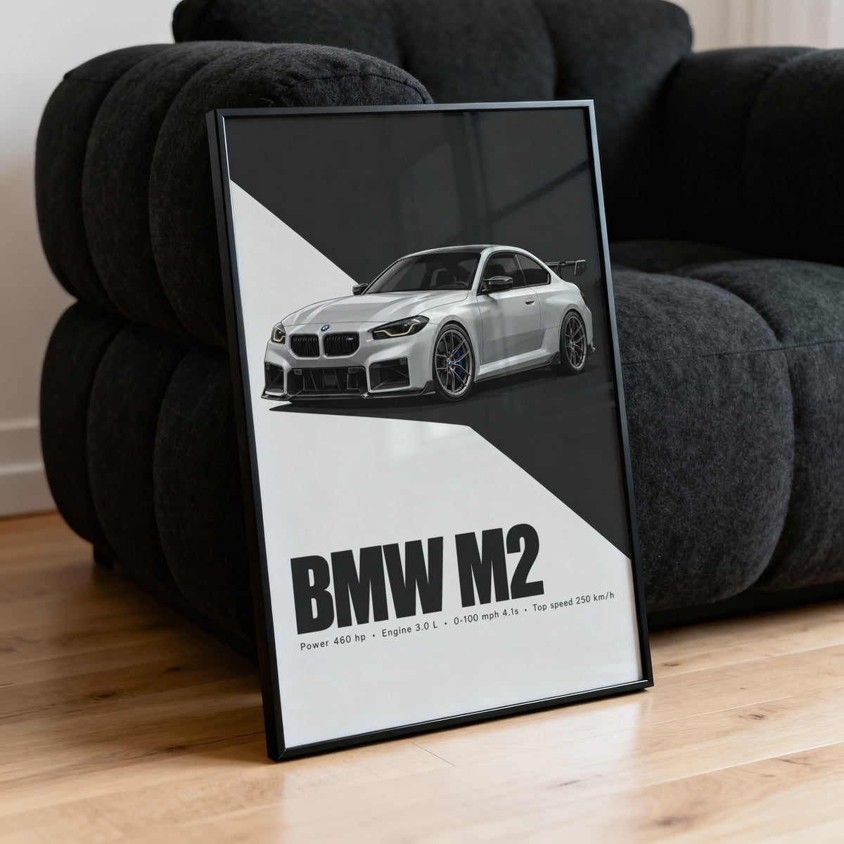 Vintage BMW M2 Print, Car Wall Art Gift