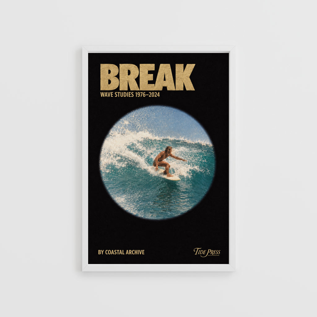 Vintage Surf Print Poster, Retro Wave Surfer Wall Art