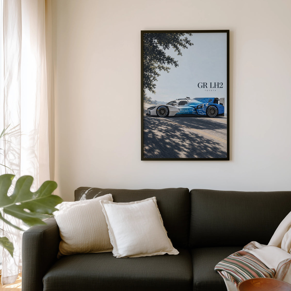 Vintage Toyota Racing Car Print, Le Mans Wall Art