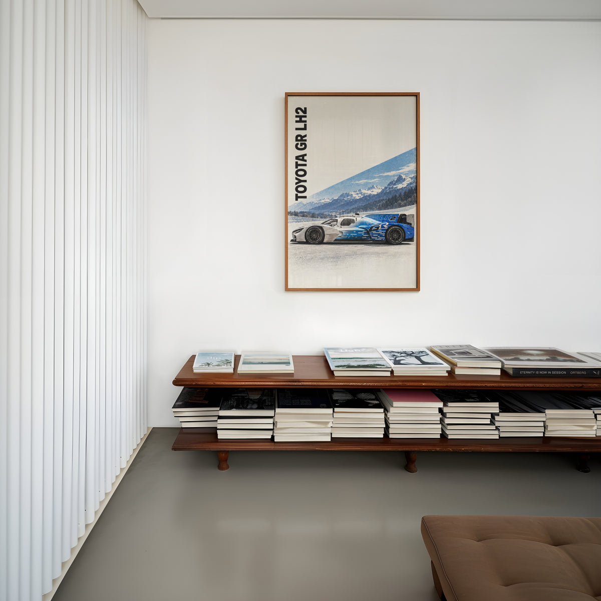 Vintage Toyota GR LH2 Print, Race Car Wall Art