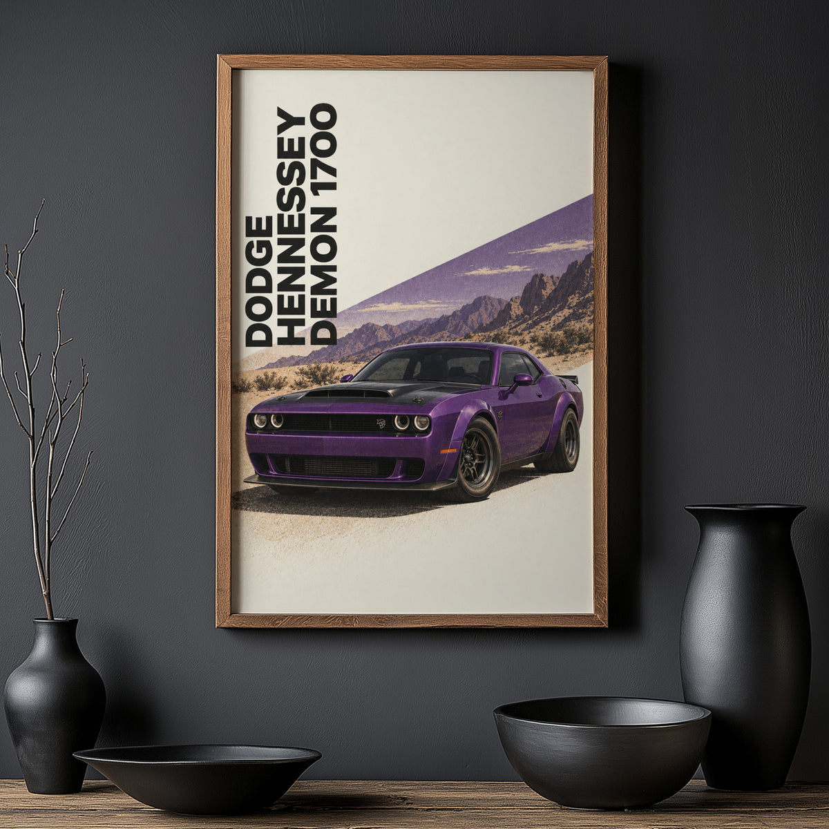Vintage Dodge Demon Print, Muscle Car Poster