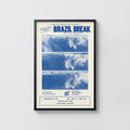 Vintage Brazil Break Surf Film Print and Poster