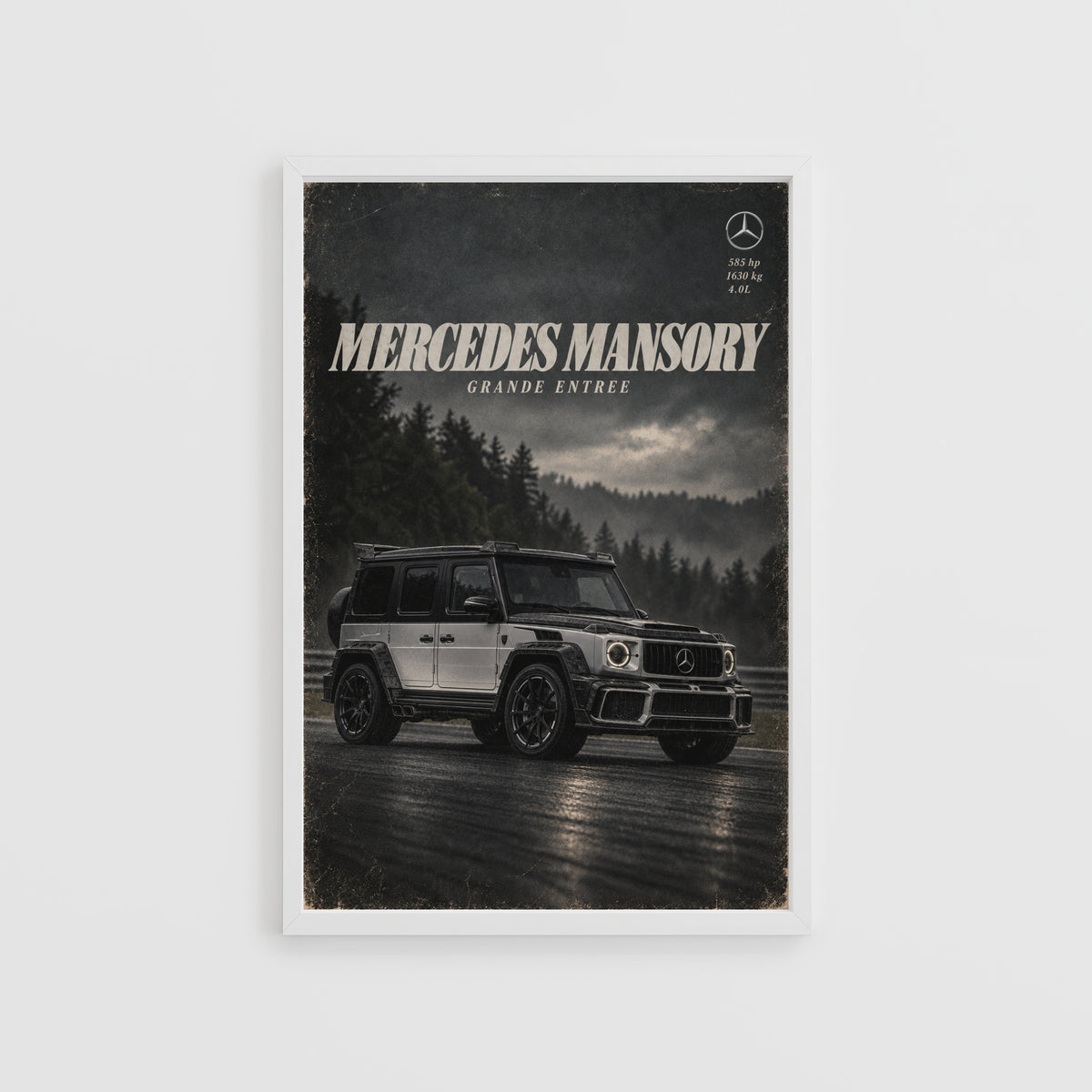Vintage Mercedes G Wagon Print, Car Wall Art
