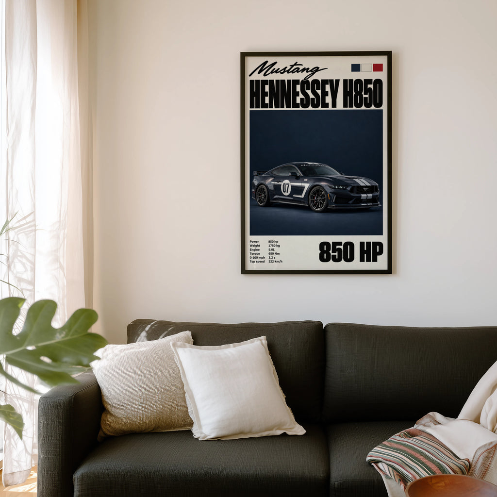 Vintage Mustang Hennessey H850 Print