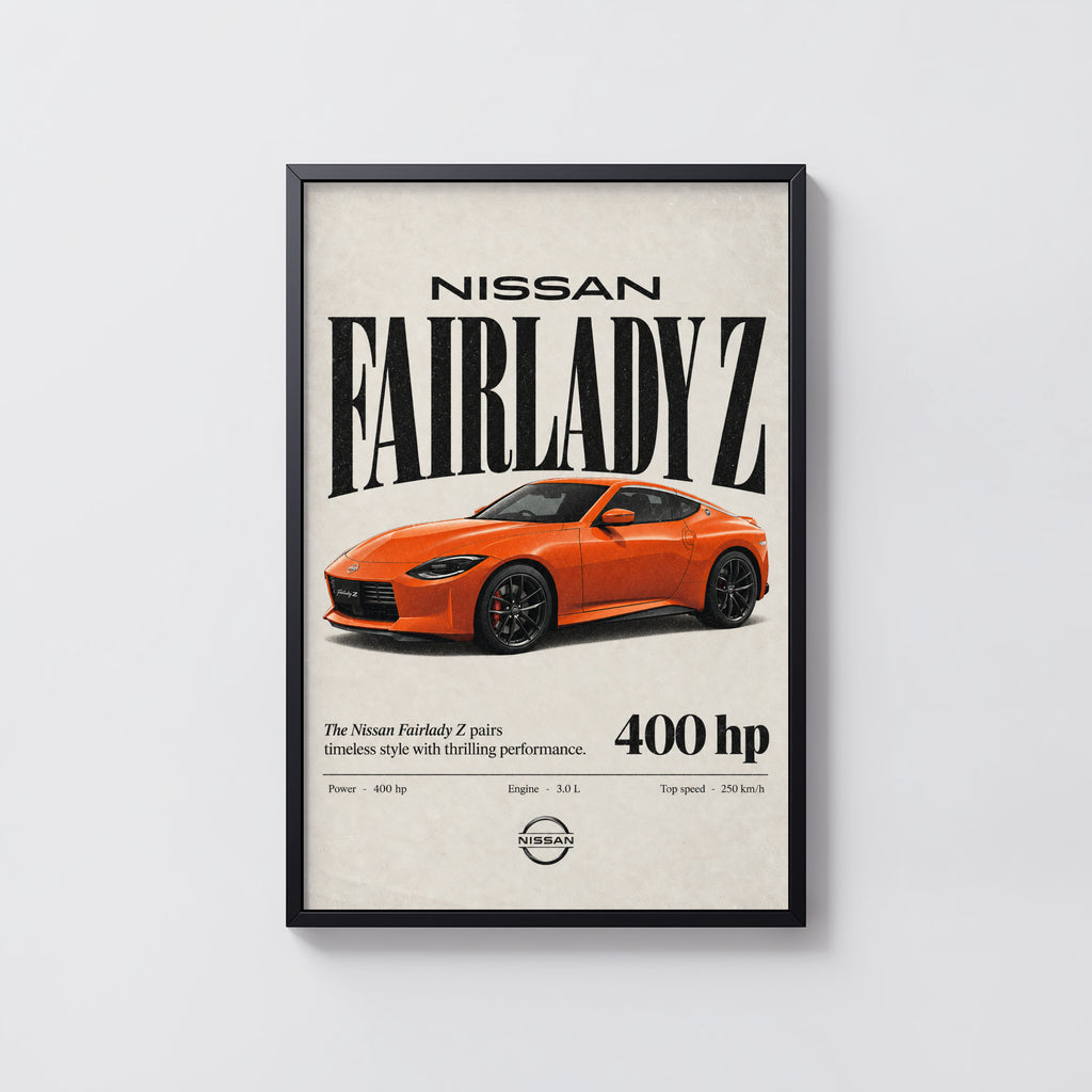 Vintage Nissan Fairlady Z Print, Car Wall Art