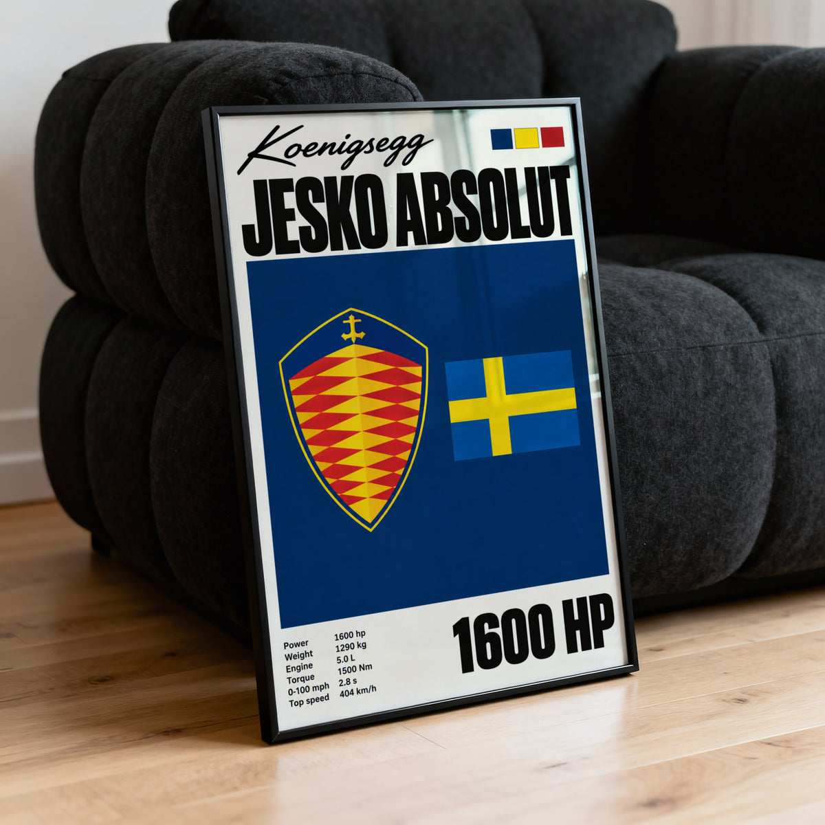 Vintage Koenigsegg Jesko Absolut Print, Car Wall Art