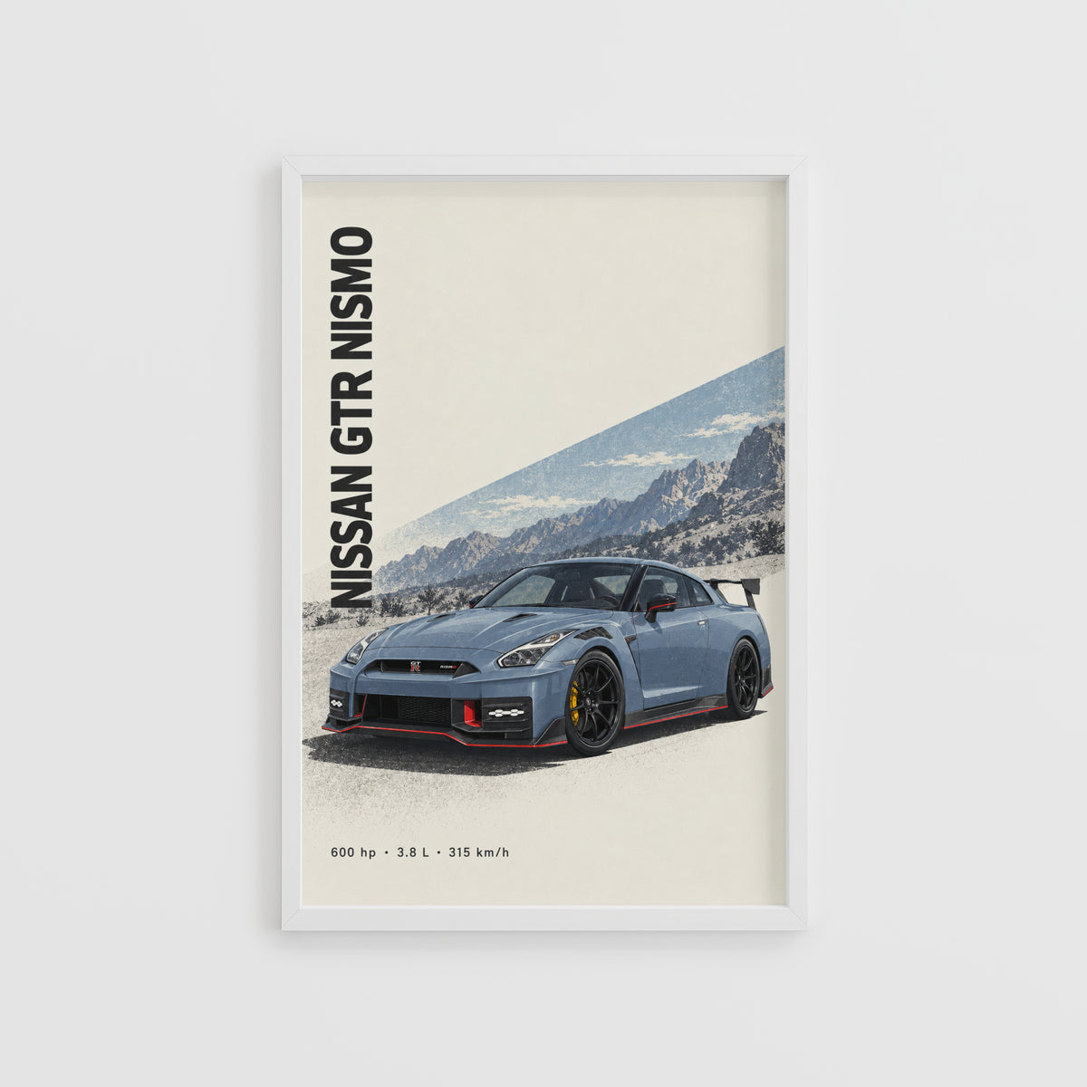 Vintage Nissan GTR Nismo Print, Car Wall Art