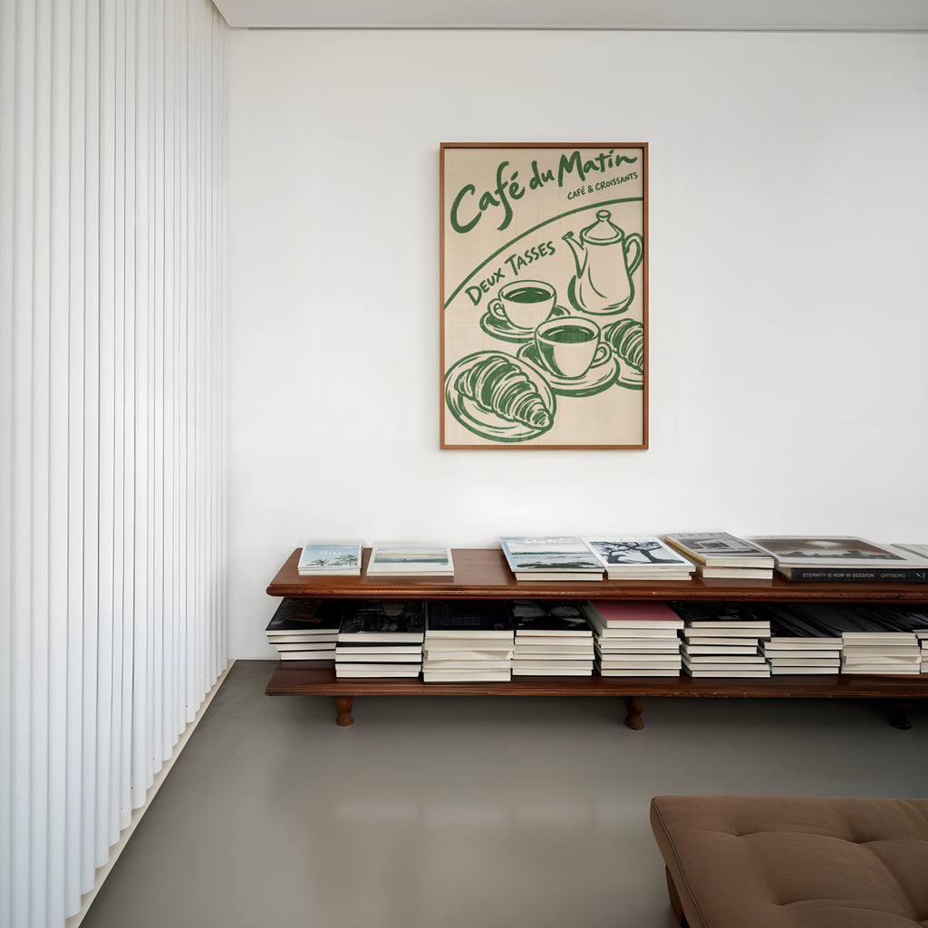 Vintage Cafe Print and Poster, French Kitchen Wall Art