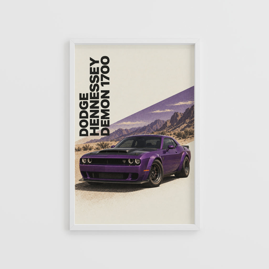 Vintage Dodge Demon Print, Muscle Car Poster