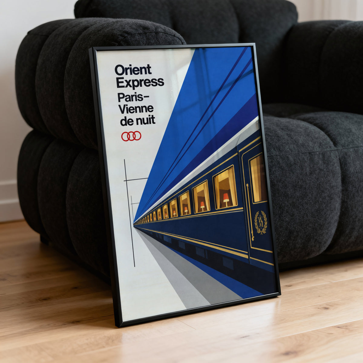 Vintage Orient Express Train Print Poster Paris Vienne