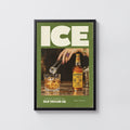 Vintage Bourbon Poster, Whiskey Wall Art, Bar Print