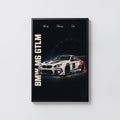 Vintage BMW M6 GTLM Race Car Print, Wall Art