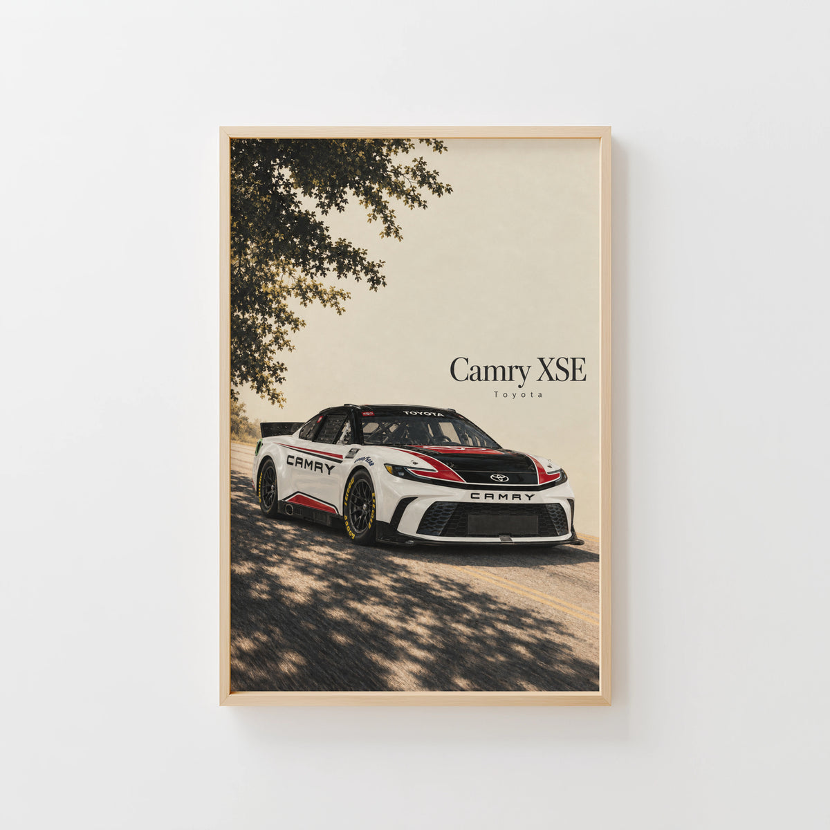 Vintage Toyota Camry XSE Print, Racing Car Art