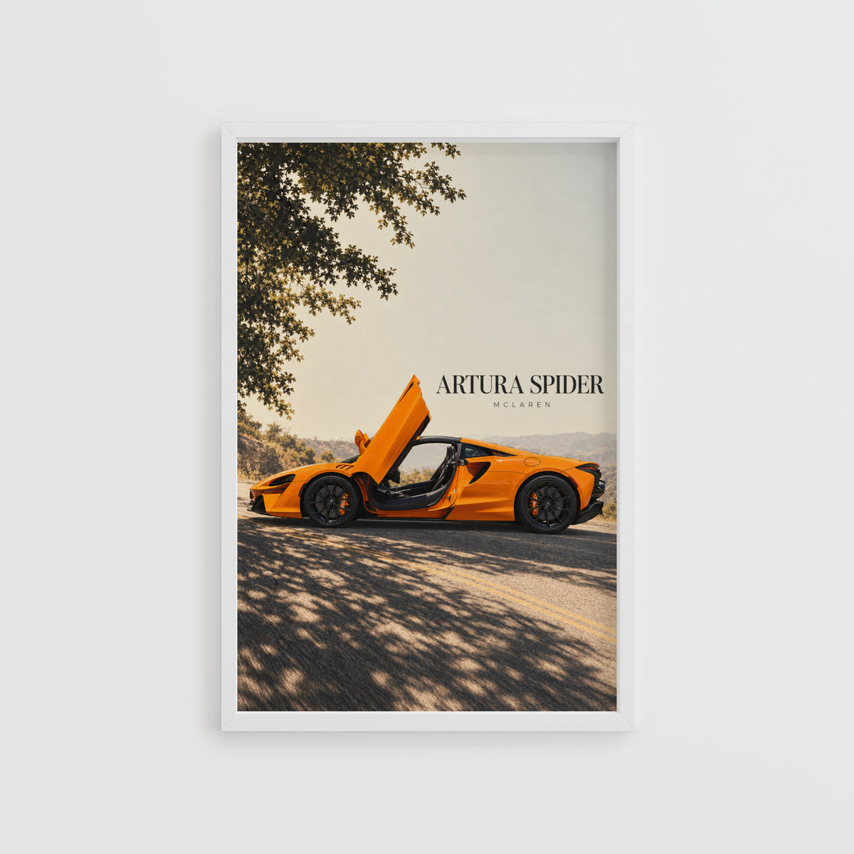 Vintage McLaren Artura Spider Car Print