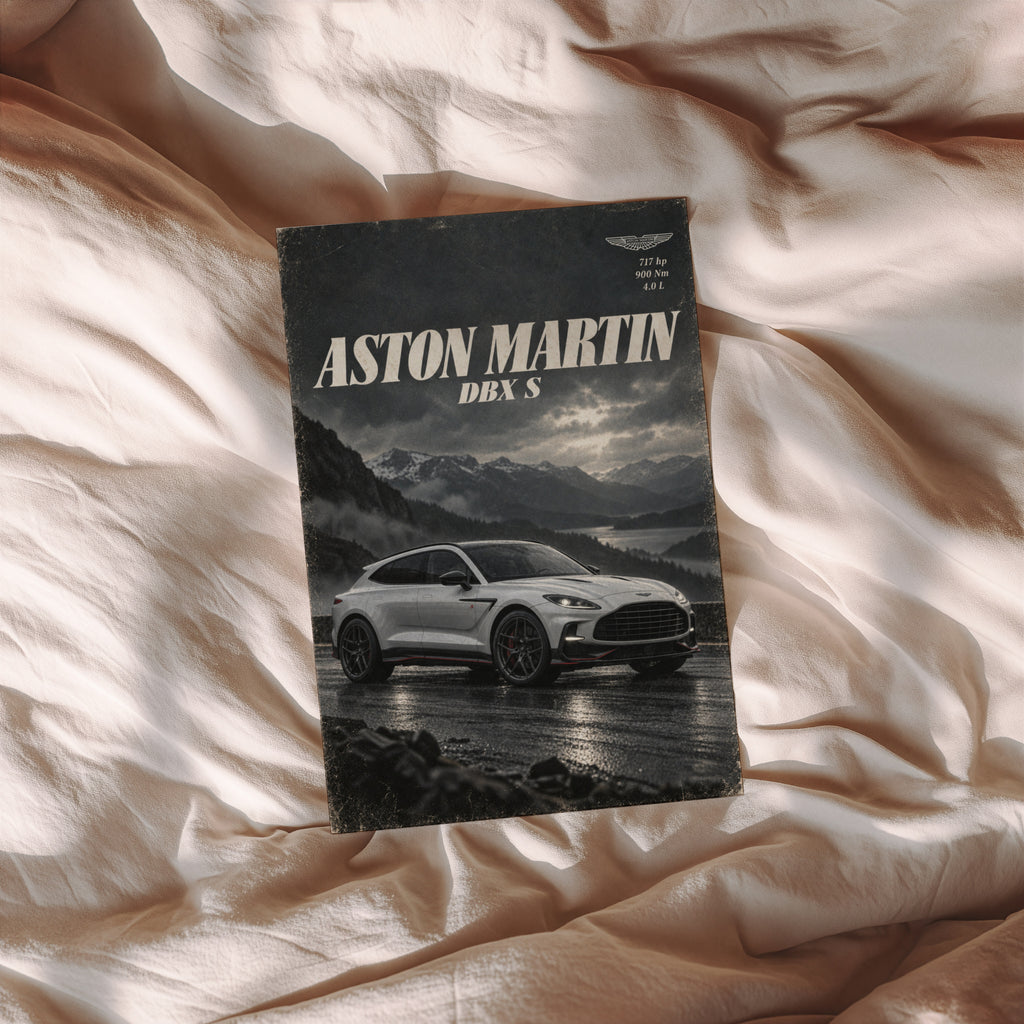 Vintage Aston Martin DBX S Print, Car Poster, Wall Art