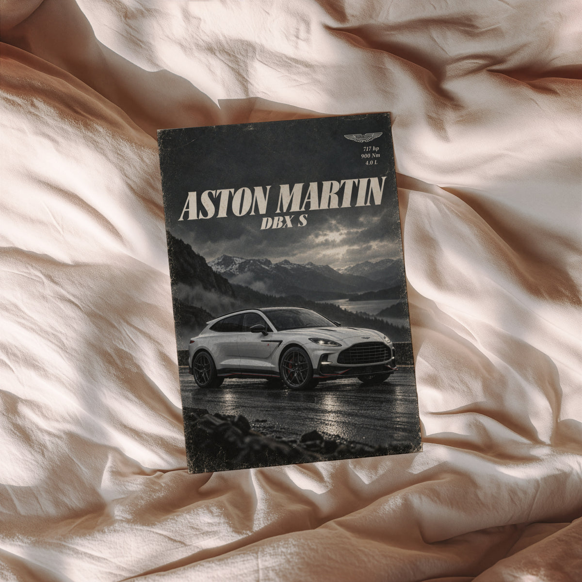 Vintage Aston Martin DBX S Print, Car Poster, Wall Art