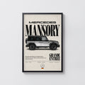 Vintage Mercedes Mansory Print, Car Wall Art