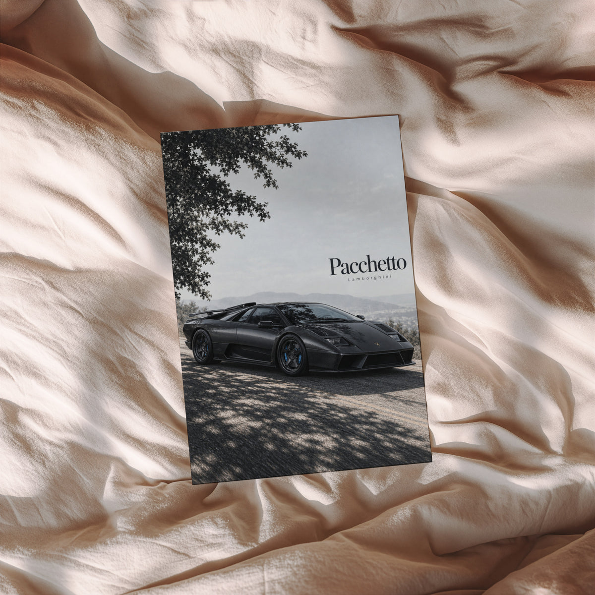 Vintage Lamborghini Print, Supercar Wall Art