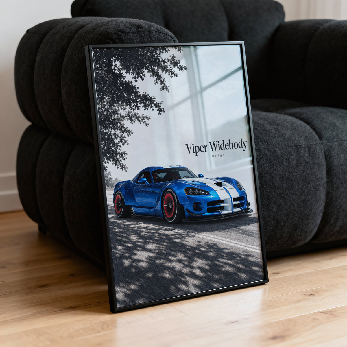 Vintage Dodge Viper Widebody Print, Car Wall Art