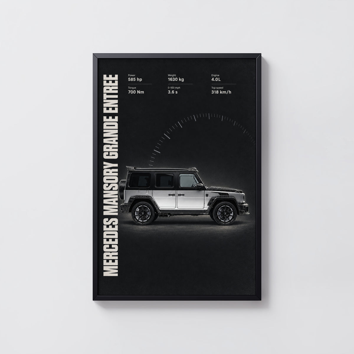 Vintage Mercedes G Class Print, Car Wall Art
