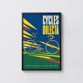 Vintage Bicycle Poster, Retro Cycling Wall Art, Print