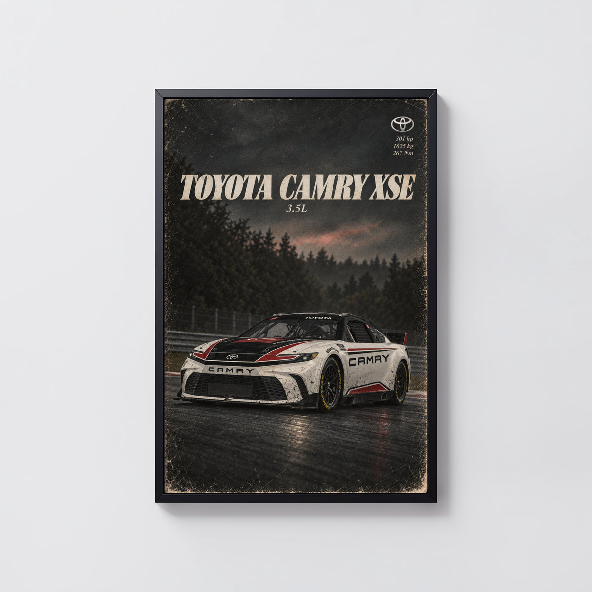 Vintage Toyota Camry XSE Racing Car Print