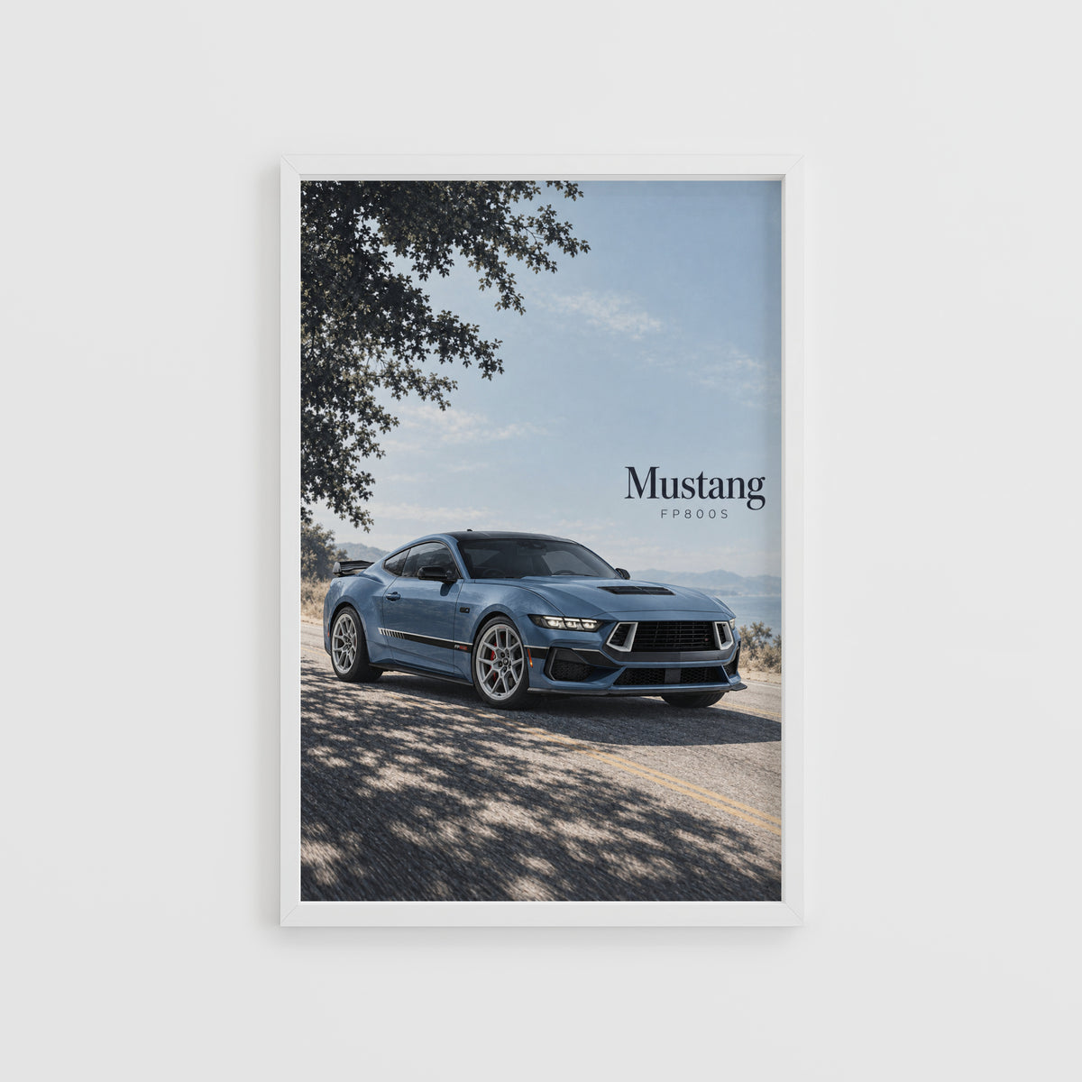 Vintage Mustang FP800S Print, Car Wall Art