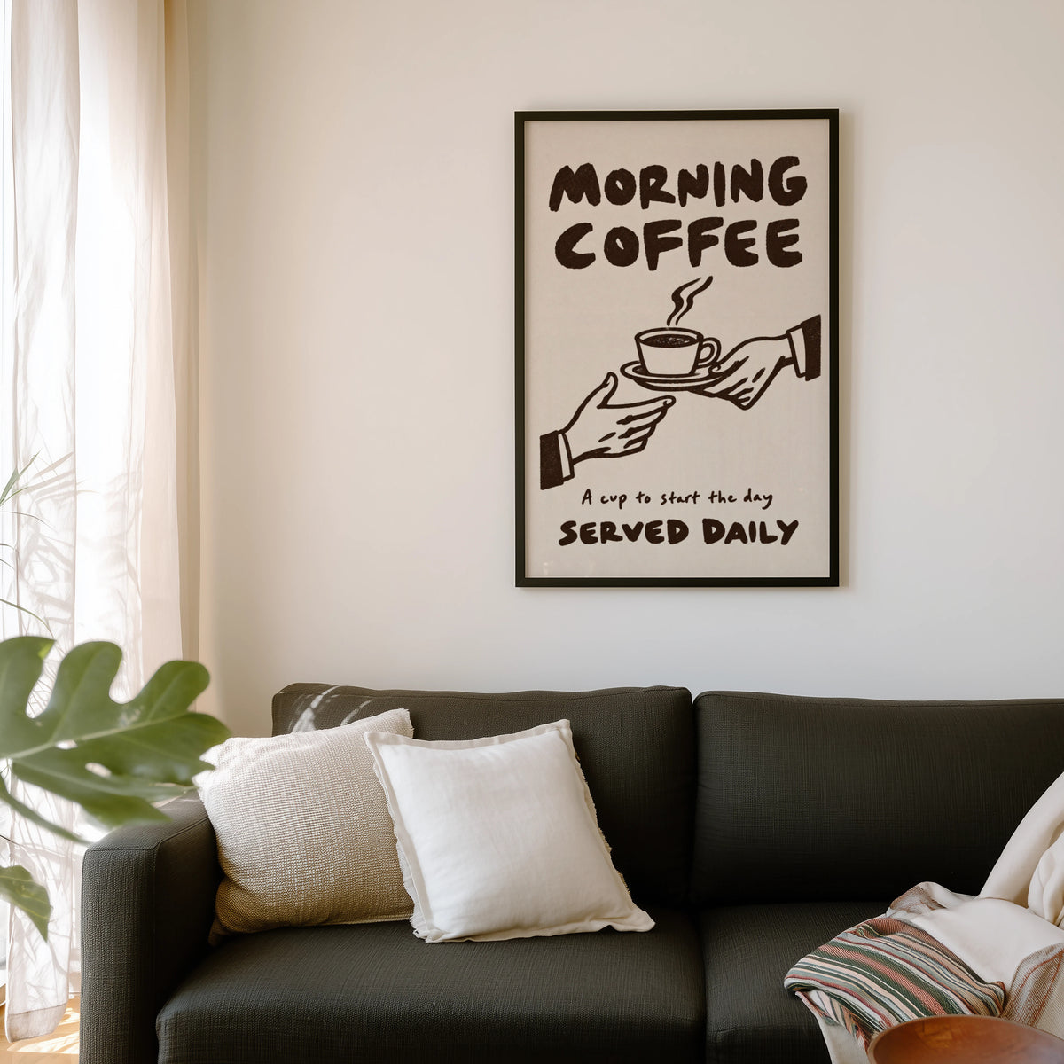 Vintage Coffee Print and Poster, Kitchen Wall Art Decor