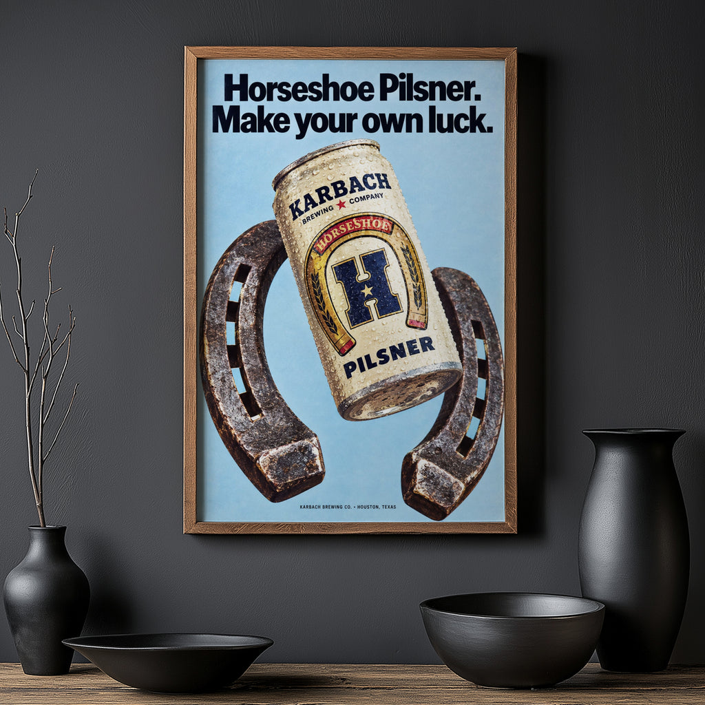 Vintage Karbach Pilsner Beer Print and Poster Wall Art