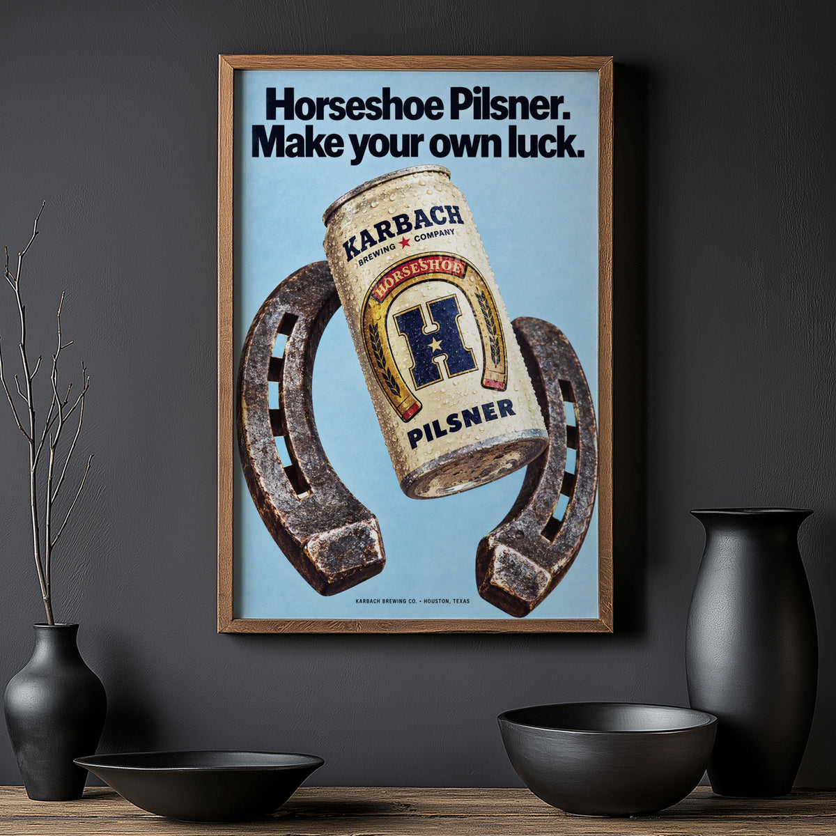 Vintage Karbach Pilsner Beer Print and Poster Wall Art