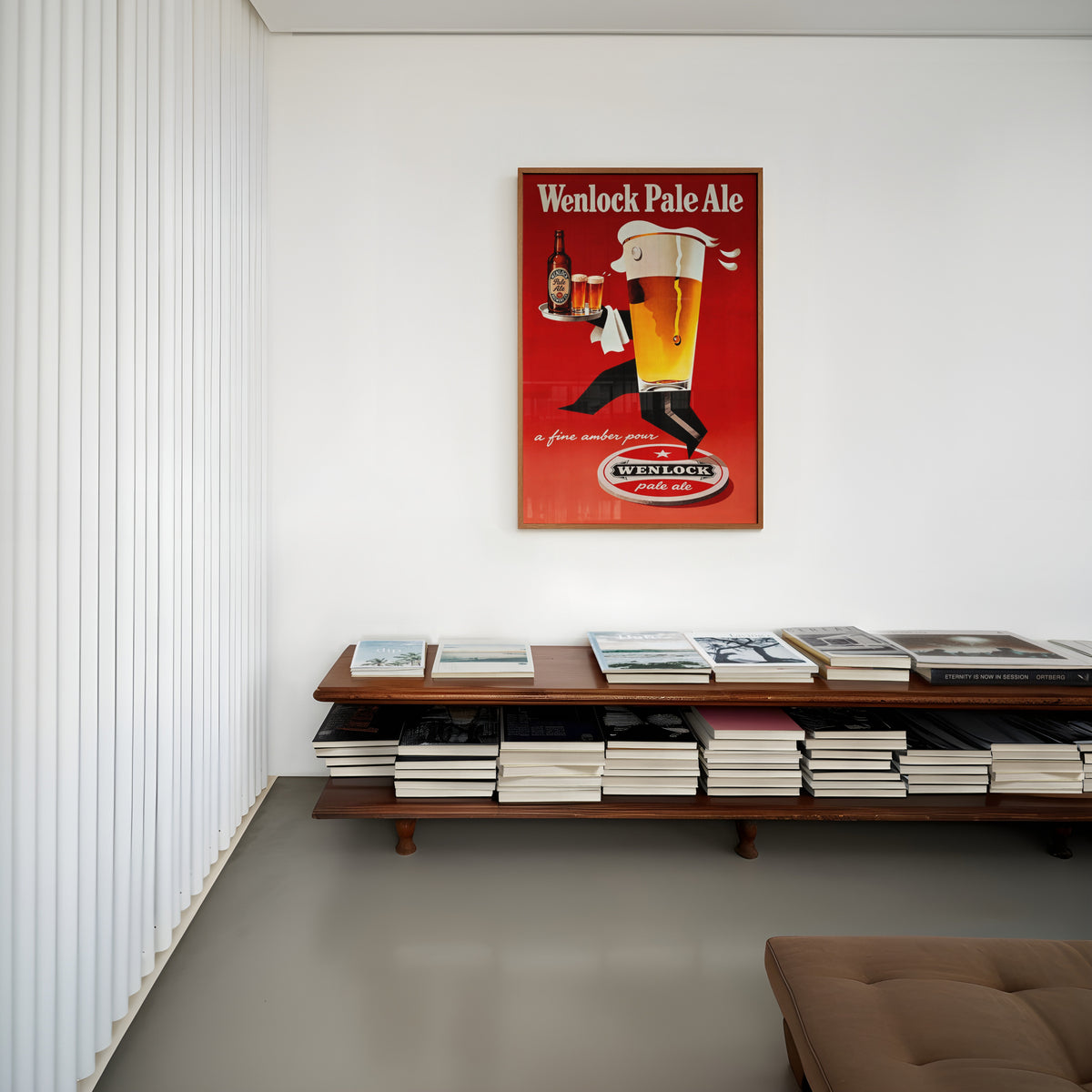 Vintage Wenlock Pale Ale Beer Print and Poster, Pub Art