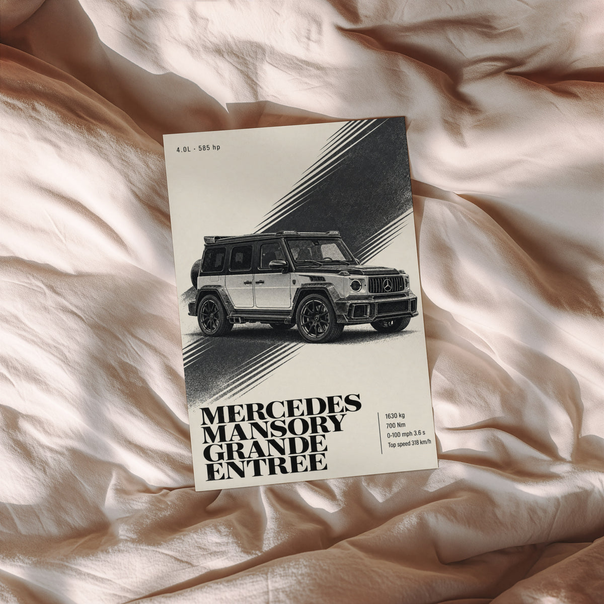 Vintage Mercedes Print, Mansory G Wagon Wall Art