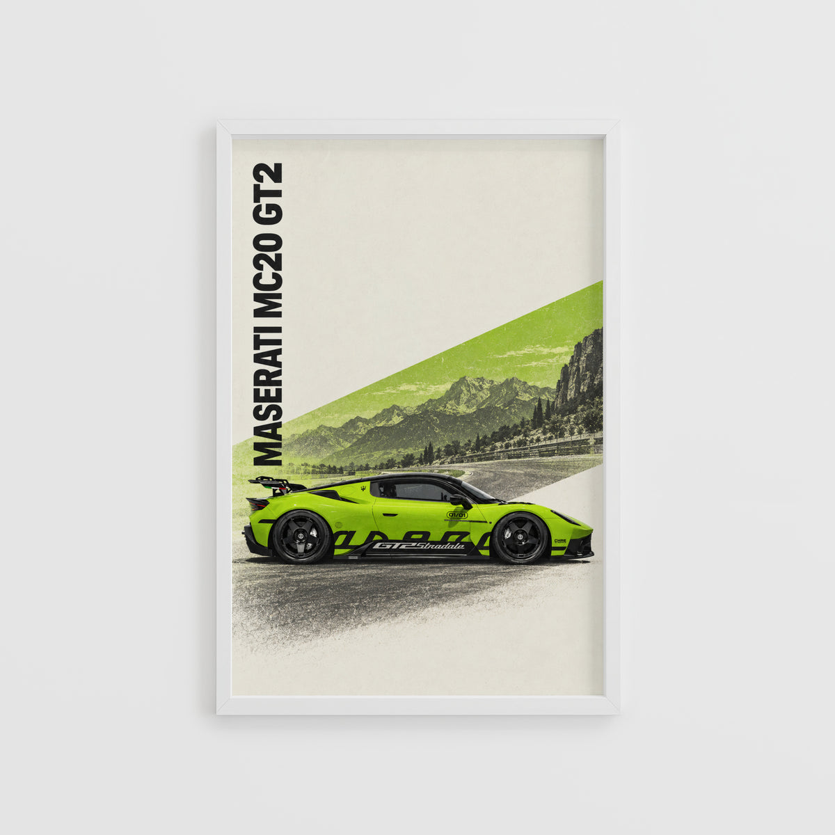 Vintage Maserati MC20 GT2 Print, Car Wall Art