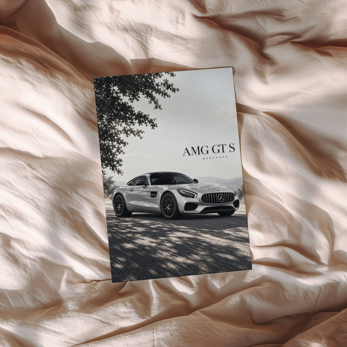 Vintage Mercedes AMG GT S Car Print Wall Art