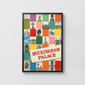 Vintage Buckingham Palace Poster, London Wall Art Print