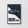 Vintage Mustang Print, Muscle Car Poster, Garage Wall Art